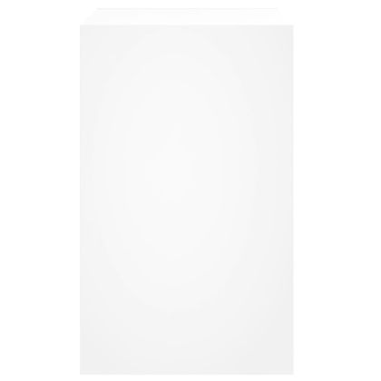 Шкаф за обувки, бял, 60x42x69 см, инженерно дърво