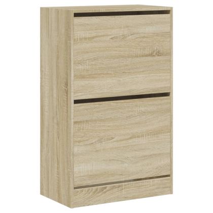 Шкаф за обувки, дъб сонома, 60x34x96,5 см, инженерно дърво