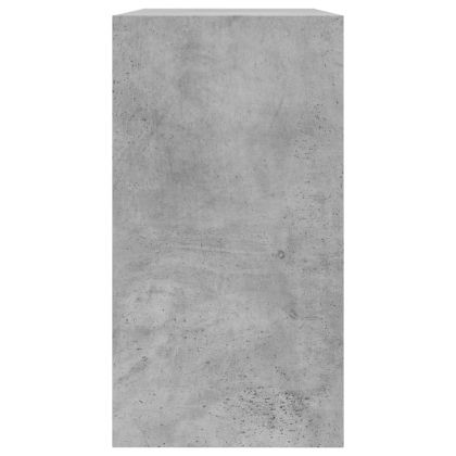 Шкаф за обувки, бетонно сив, 80x34x63 см, инженерно дърво