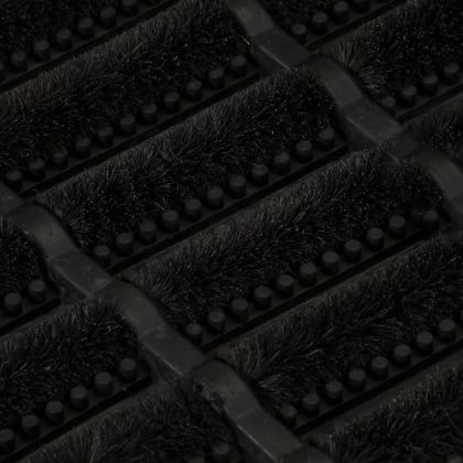 Изтривалка за врата правоъгълна 45x75 см гума и кокосови влакна