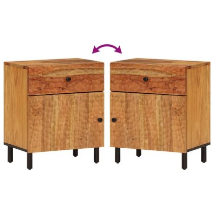 Нощно шкафче 50x33x60 см акация масив