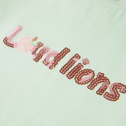 Детска тениска с ръкави капаче, меко зелено, 140