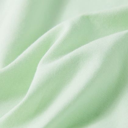 Детска тениска с ръкави капаче, меко зелено, 140