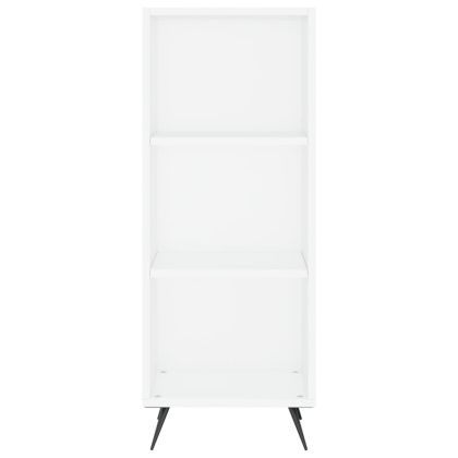 Висок шкаф, бял, 34,5x34x180 см, инженерно дърво