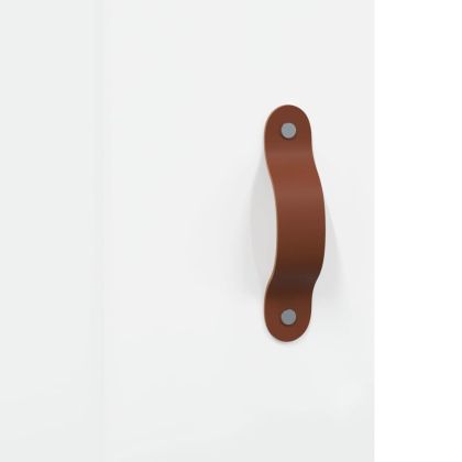 Висок шкаф, бял гланц, 34,5x34x180 см, инженерно дърво