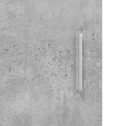 Стойка за аквариум, бетонна, сива, 121x41x58 см, инженерно дърво