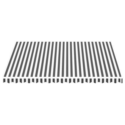 Резервно платнище за тенти, антрацит и бяло, 4х3,5 м