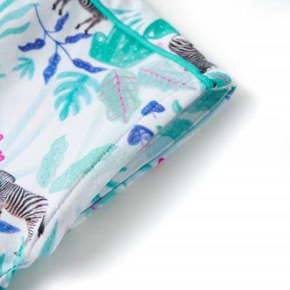 Детска рокля, екрю и тъмна мента, 128