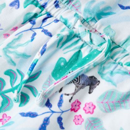 Детска рокля, екрю и тъмна мента, 128