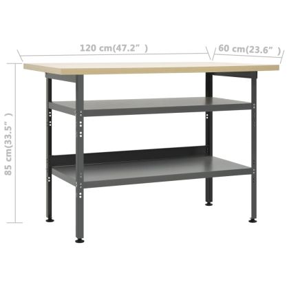 Работна маса с три стенни панела