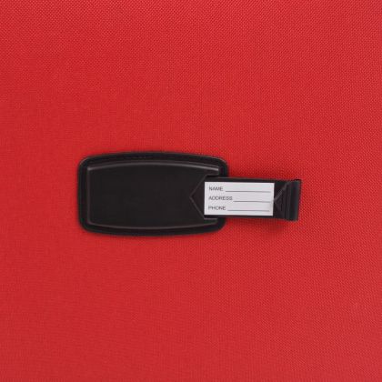 Комплект от 3 броя меки куфари на колелца, червени