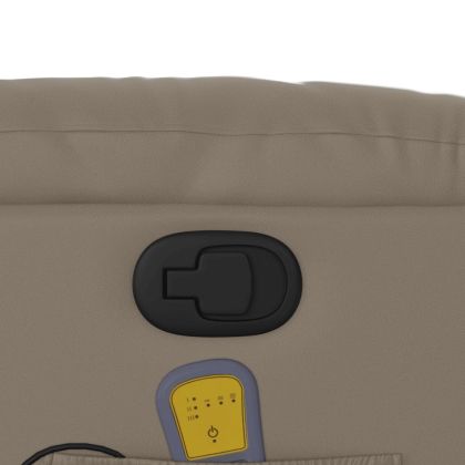 Изправящ масажен наклоняем стол, капучино, изкуствена кожа