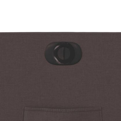 Електрически изправящ реклайнер стол, тъмнокафяв, текстил