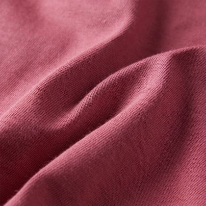 Детска тениска с дълъг ръкав, тъмночервена, 140