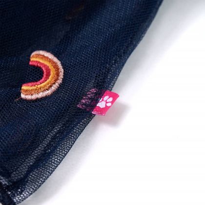 Детска пола с тюл, нейви, 116