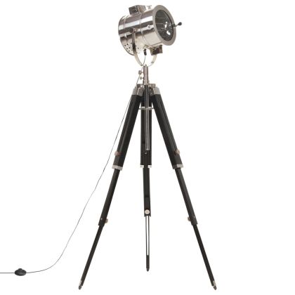 Подова лампа тринога, масивно мангово дърво, 165 см