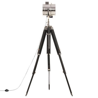 Подова лампа тринога, масивно мангово дърво, 165 см