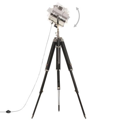 Подова лампа тринога, масивно мангово дърво, 165 см