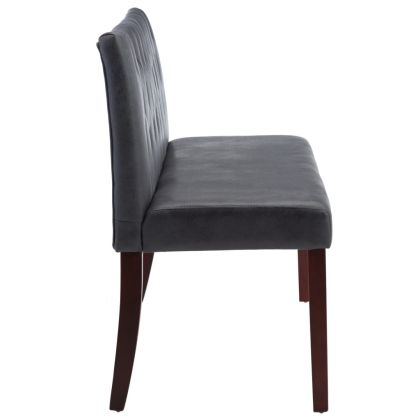 Пейка, 148,5 см, сива, изкуствен велур