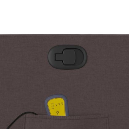 Масажен наклоняем стол, тъмнокафяв, текстил