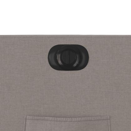 Електрически реклайнер стол, таупе, текстил