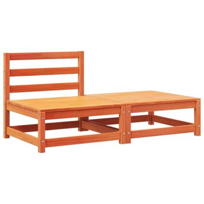 Градинско кресло без подлакътници, с възглавници и табуретка