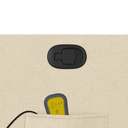 Масажен наклоняем стол, кремав, текстил