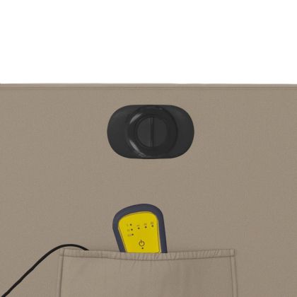 Електрически масажен реклайнер стол, капучино, изкуствена кожа