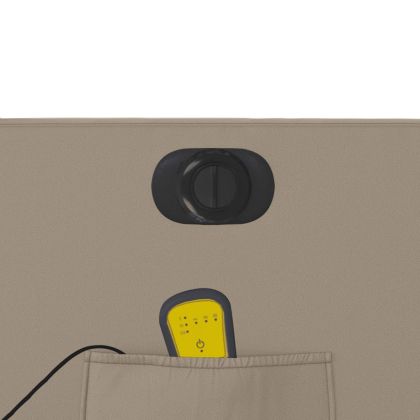 Електрически изправящ масажен реклайнер, капучино, еко кожа