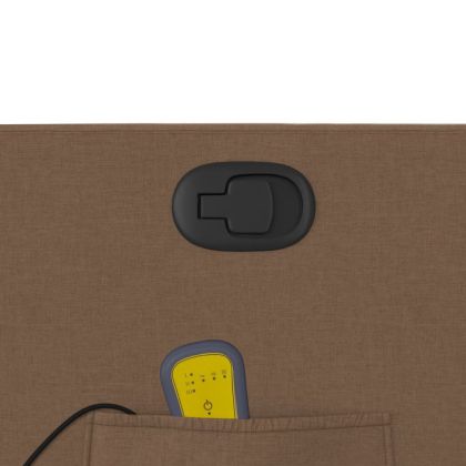 Масажен наклоняем стол, кафяв, текстил