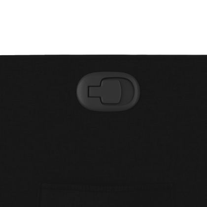 Изправящ реклайнер стол, черен, текстил