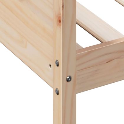 Дневно легло без матрак, 90x190 см, борово дърво масив