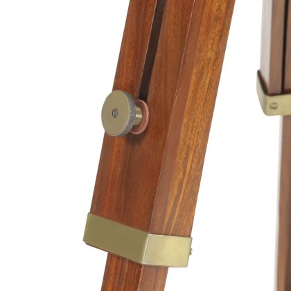 Подова лампа тринога, масивно мангово дърво, 165 см