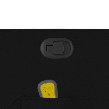 Масажен наклоняем стол, черен, текстил