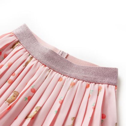 Детска плисирана пола, светлооранжева, 104