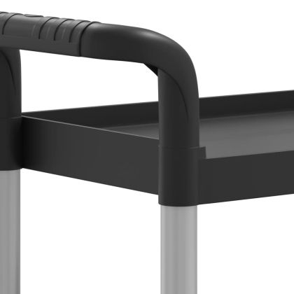 Количка на 3 нива, черна, 77x34x72 см, алуминий