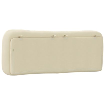 Мека табла за легло Hvar, кремава, 140 см, плат