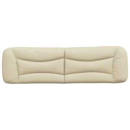 Мека табла за легло Hvar, кремава, 180 см, плат