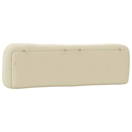 Мека табла за легло Hvar, кремава, 180 см, плат