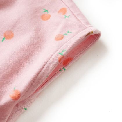 Детска рокля с връв, светлооранжева, 128