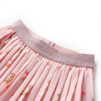 Детска плисирана пола, светлооранжева, 128