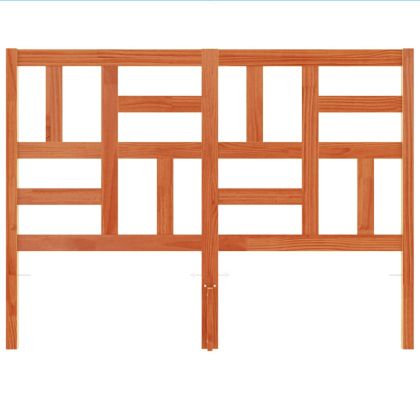 Горна табла за легло, восъчнокафява, 180 см, масивно дърво бор