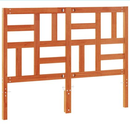 Горна табла за легло, восъчнокафява, 180 см, масивно дърво бор