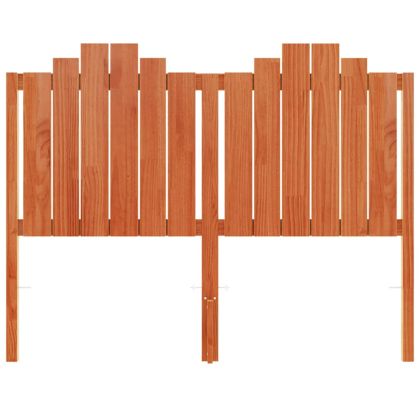 Горна табла за легло, восъчнокафява, 135 см, масивно дърво бор