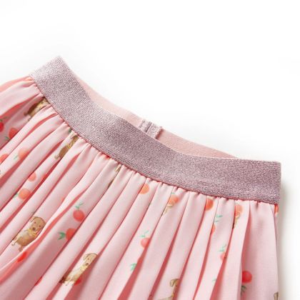 Детска плисирана пола, светлооранжева, 140