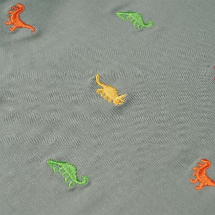 Детска тениска с къс ръкав, каки, 128