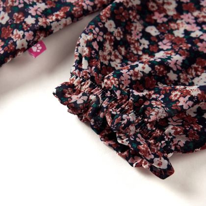 Детска ризка с дълъг ръкав, тъмнорозова, 116