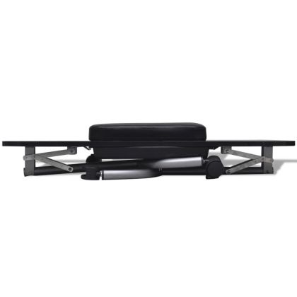 Маса за маникюр на колелца, сгъваема, черна