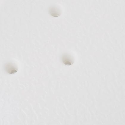 Душ стол, алуминий, бял