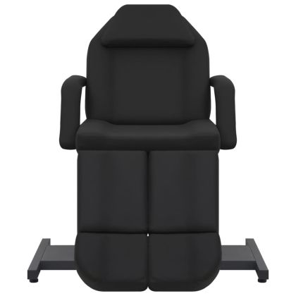 Козметичен стол, изкуствена кожа, черен, 180x62x78 см